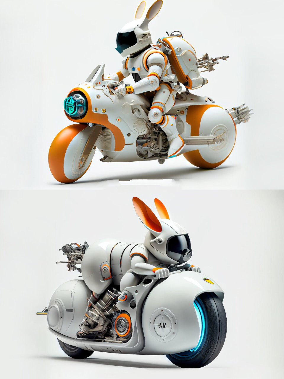 2023兔司机迎面而来|ai绘画 未来战车      	                  	    