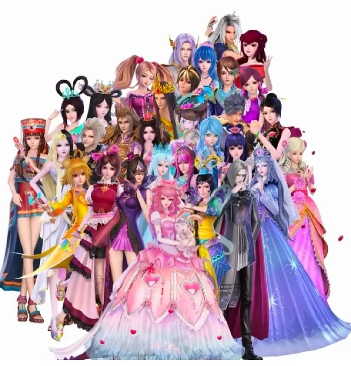 叶罗丽全员图片,礼貌拿图     可以帮别人做叶罗丽头像