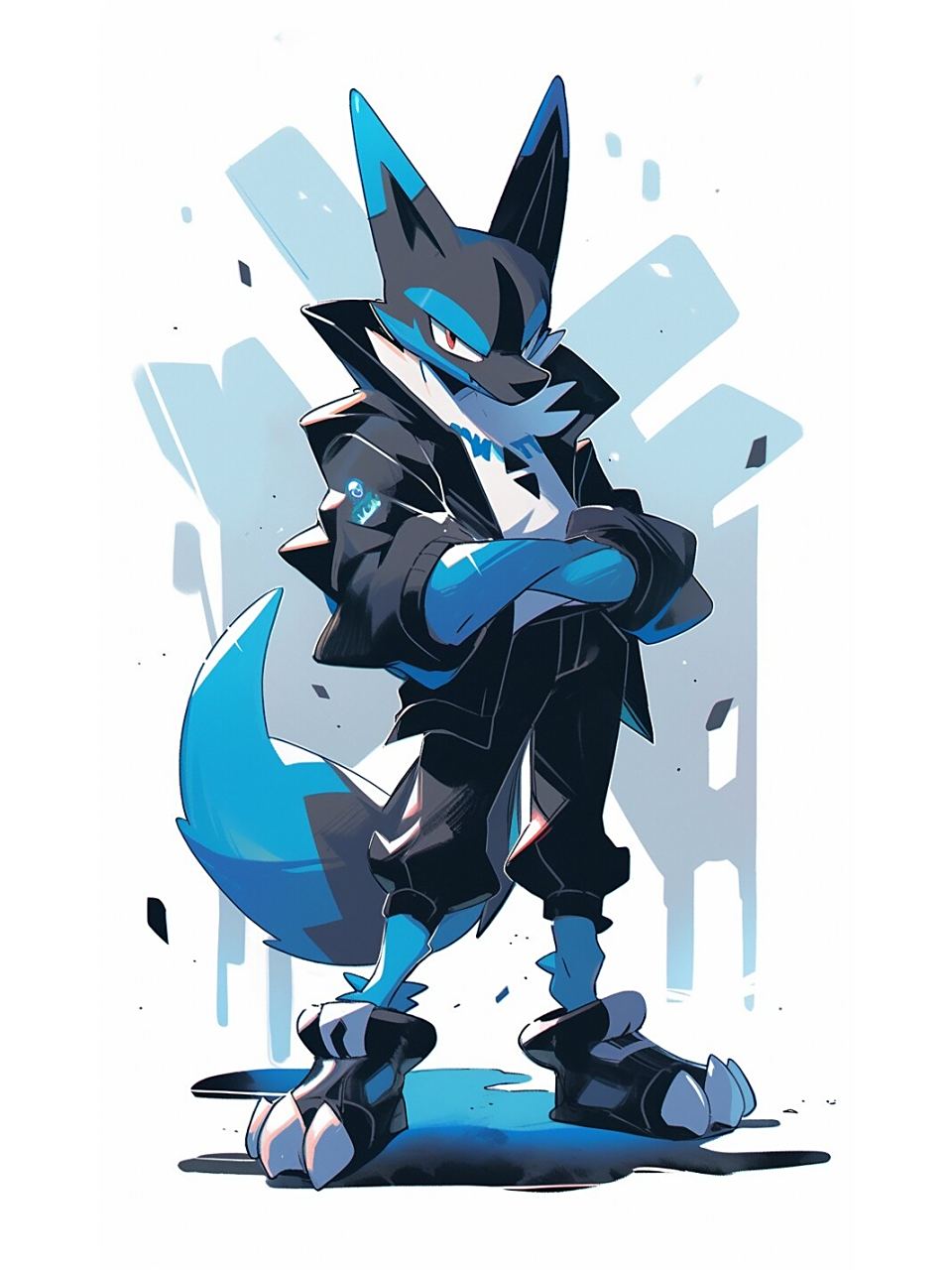 宝可梦丨路卡利欧丨壁纸丨二 礼貌取图