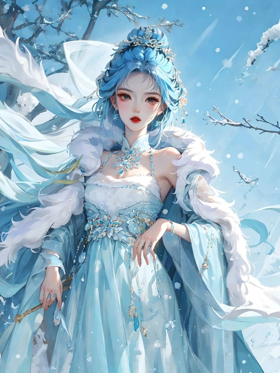 十二花神之梅花(4) 梅花花神:破雪寒枝舞,傲骨婆娑影.