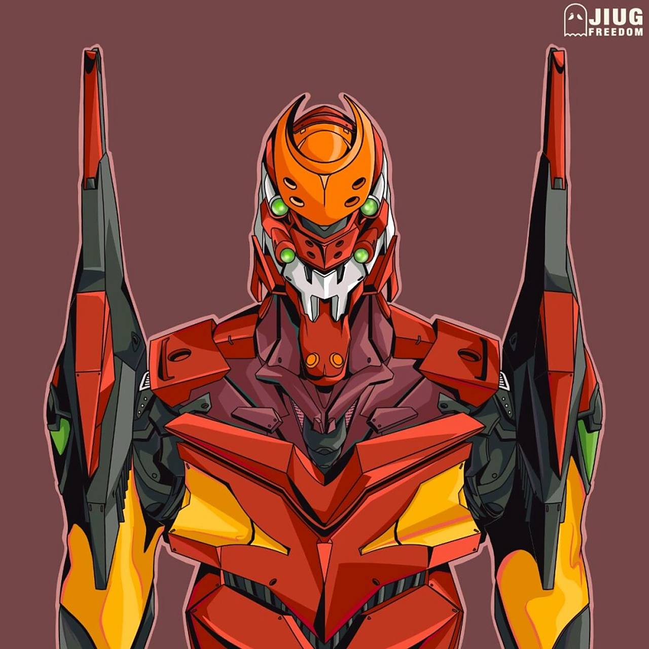 二号机头像,新世纪福音战士eva二号机,开新坑了属于是. 香党楼下集合!