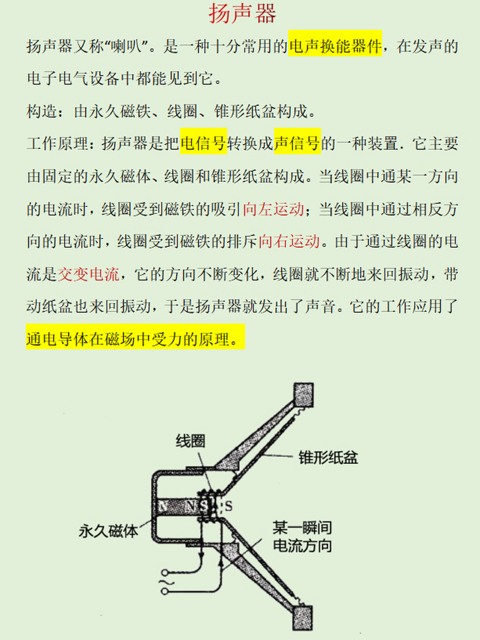 初中物理|電與磁|電動機重點|揚聲器講解 97在電與磁的電動機章節