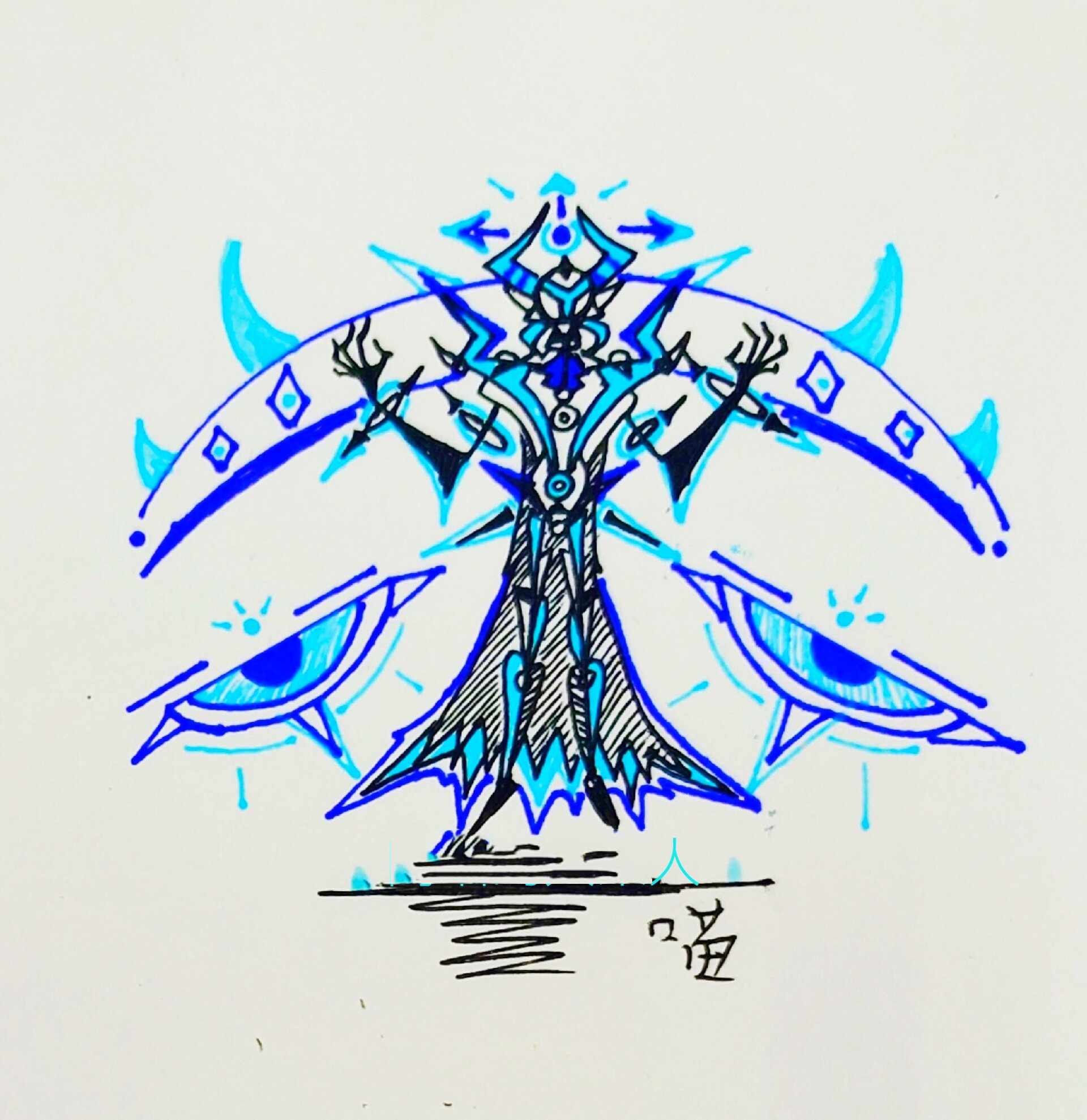 随手画系列——机甲火柴人柴设3
