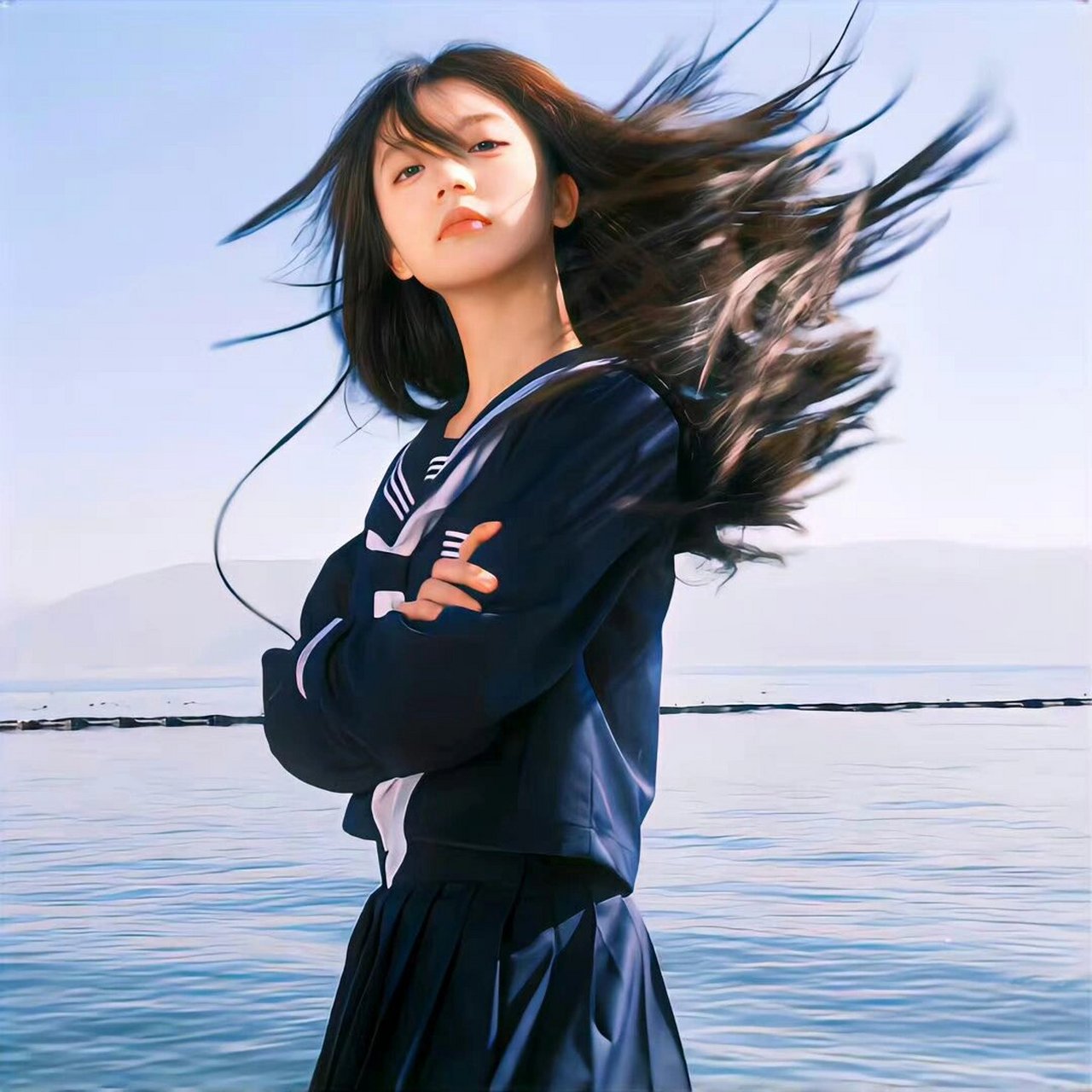 阳光下的女生美美头像 该换头像啦!