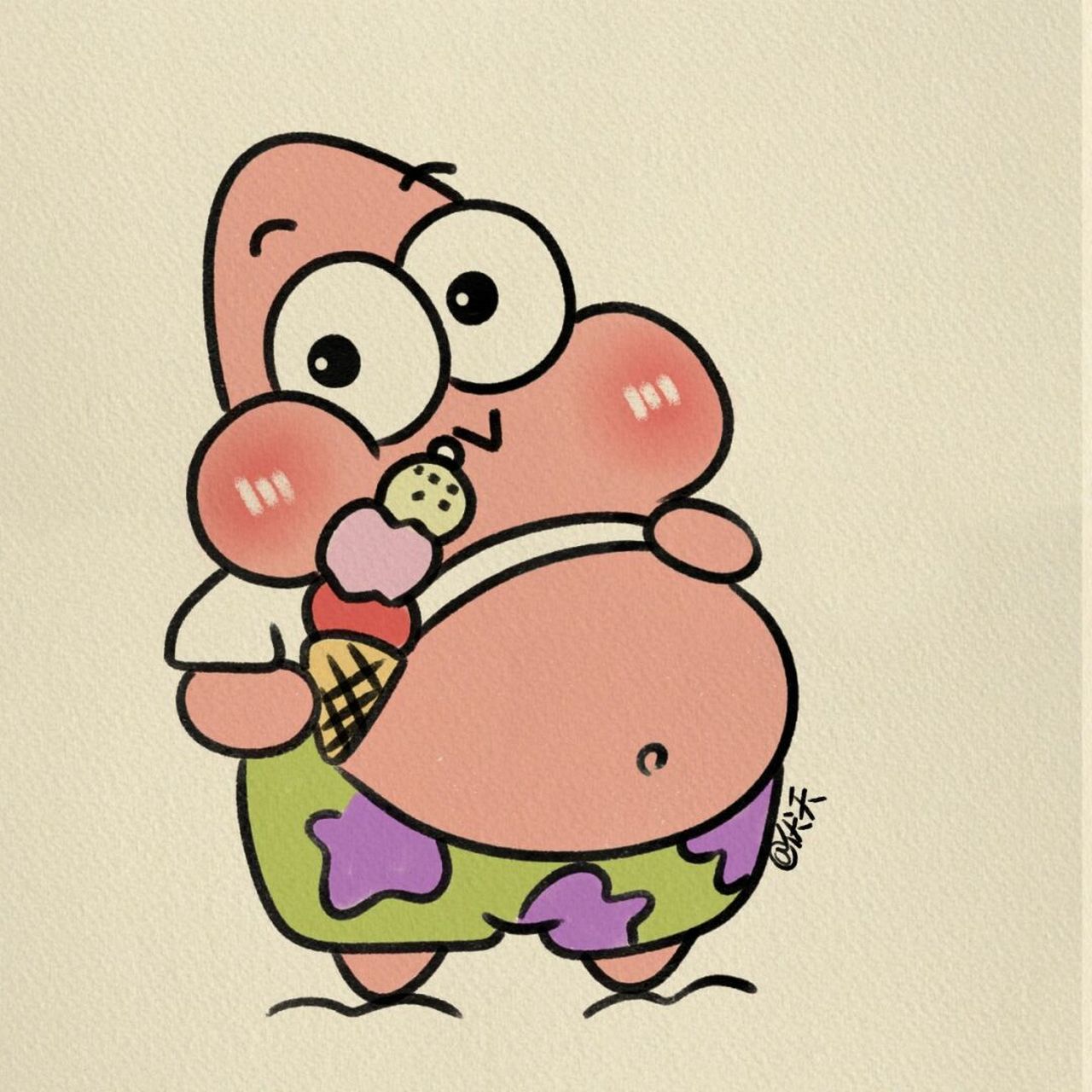 派大星简笔画‖(43) #简笔画# #寻找小红书绘画大神# #画画的日常