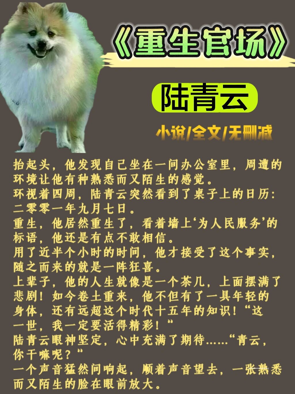 重生官场从乡镇崛起