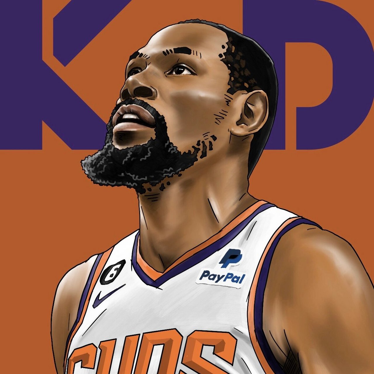 杜兰特死神仰视_太阳时期procreate手绘