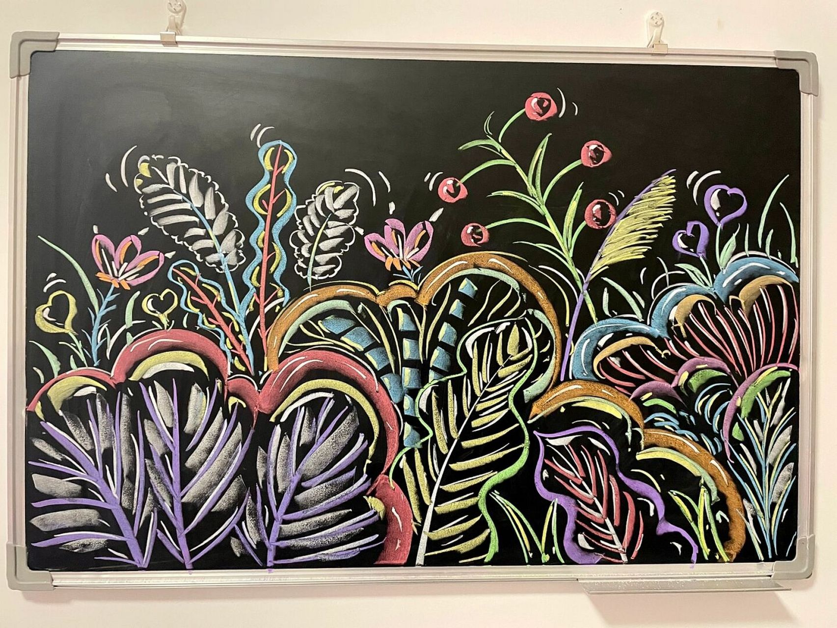 出门踏秋去# #笔记灵感# #粉笔画# #黑板报素材# #黑板报# #简笔画