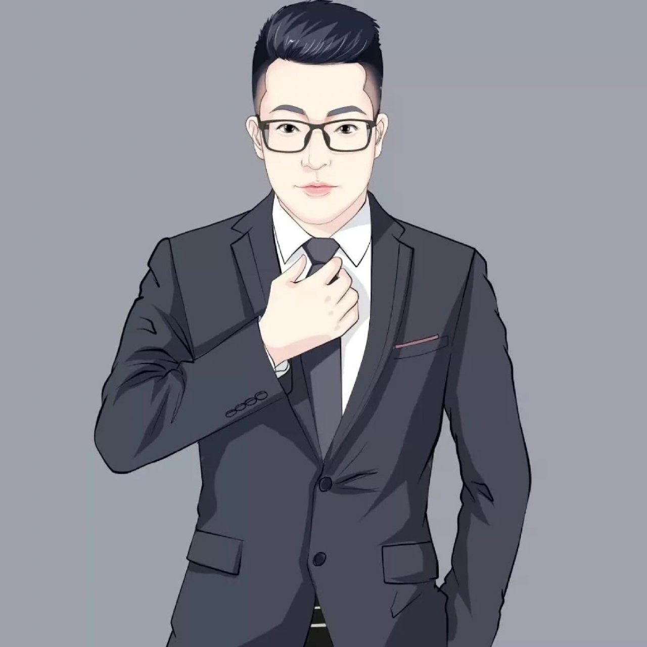 男士职业漫画头像,成熟稳重型 男士职业风格系列一直以来都是深受人们