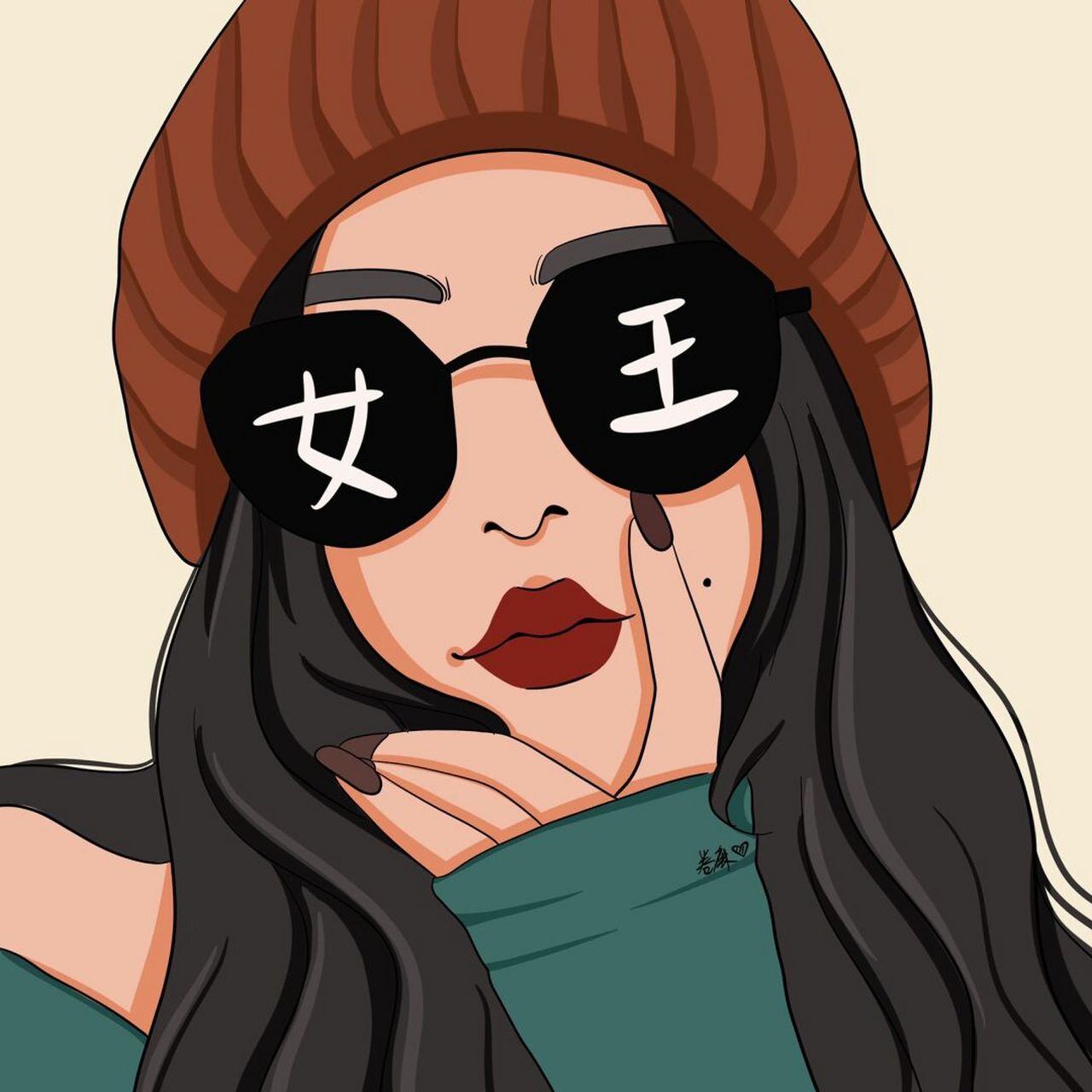 插画 | 头像 | 姐就是女王!