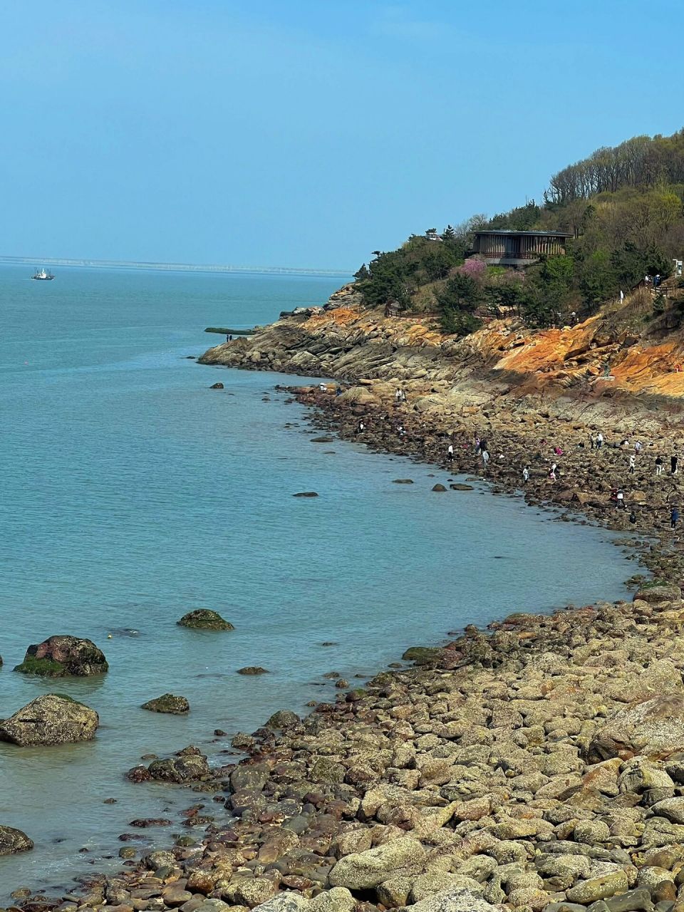 连云岛三天两夜旅行攻略 图片是连岛的大沙湾! 我周五下午三点四十到