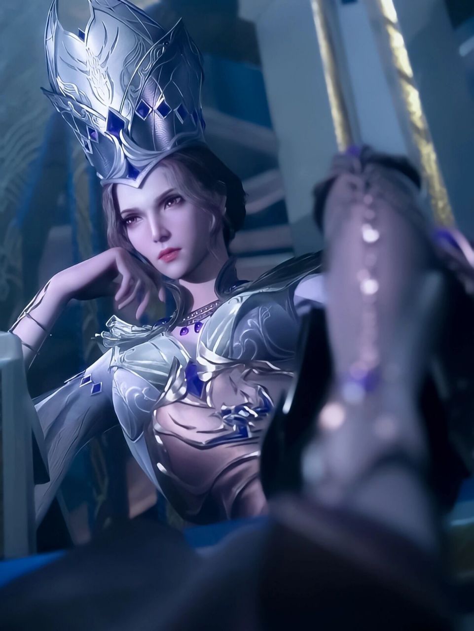 动漫《斗罗大陆》比比东壁纸 比比东 配音:林簌 简介:前武魂殿教皇