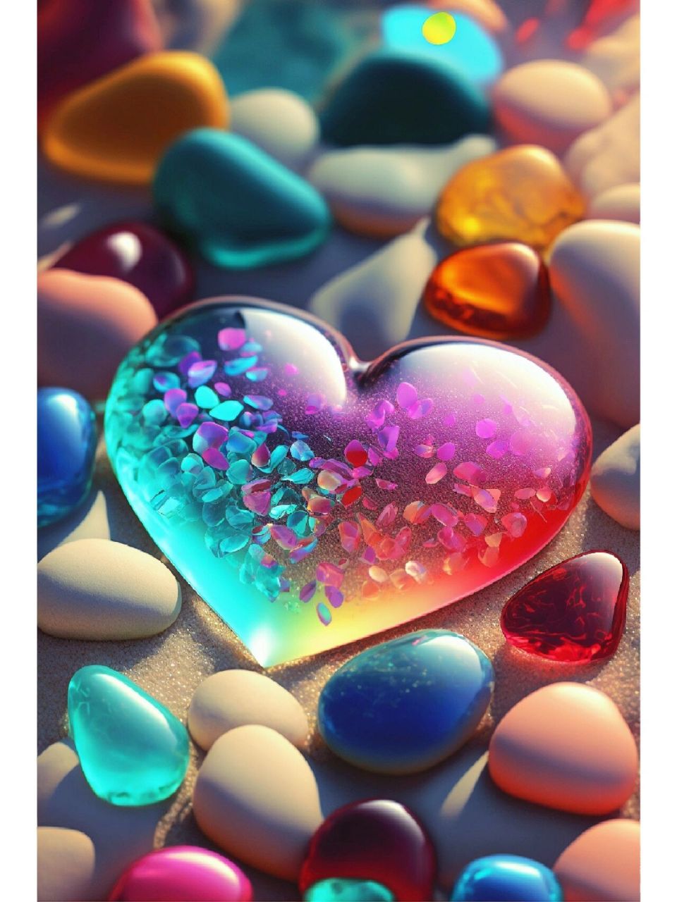 七彩水晶石 热闹的人容易散, 慢热的人最长情