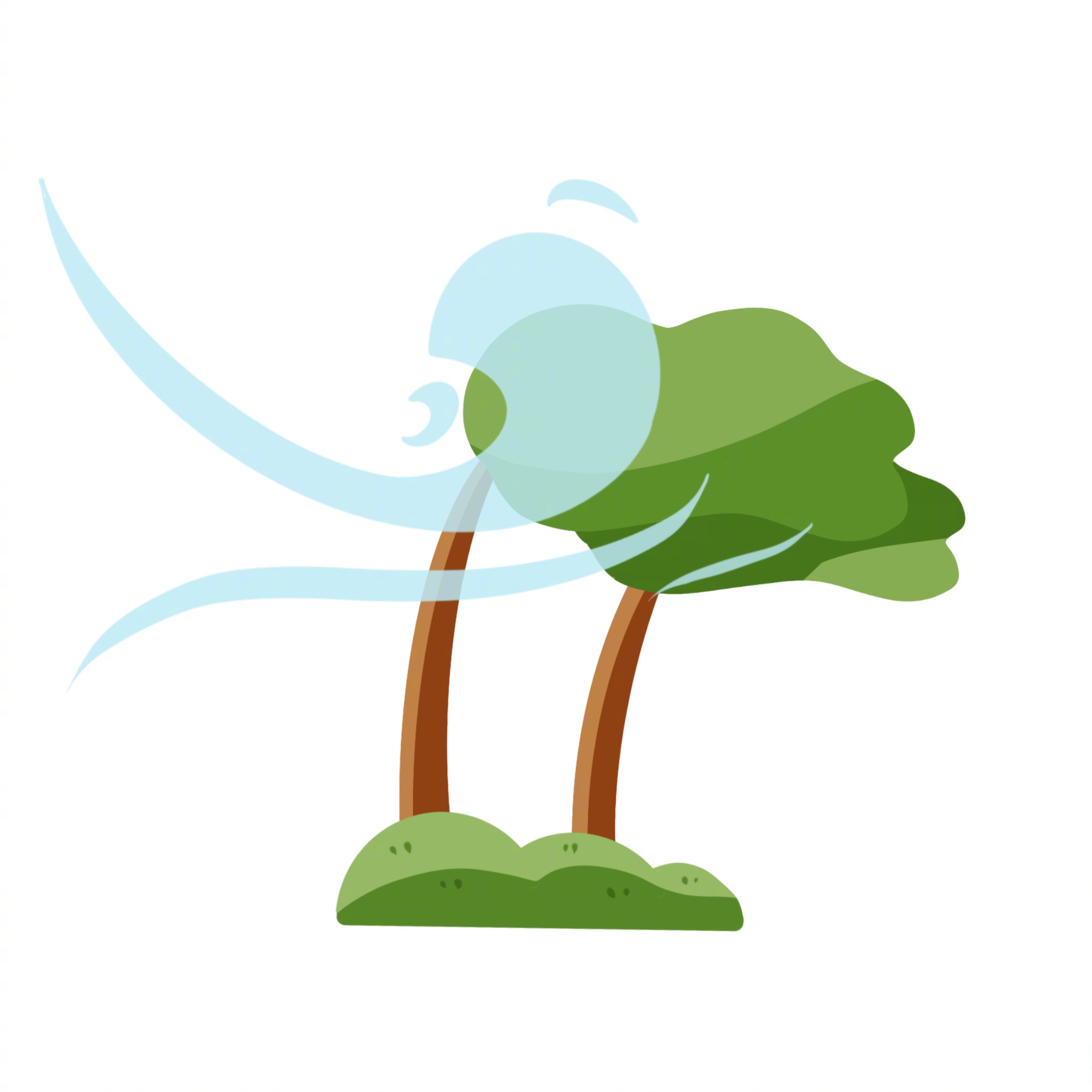 大风蓝色和沙尘蓝色预警中,请注意防风防沙防火