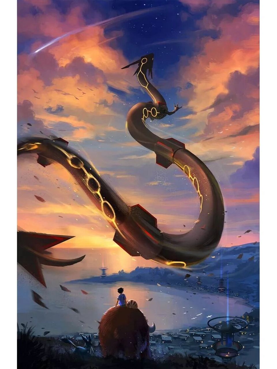 精灵宝可梦‖神兽动漫壁纸六连 场景很大,画风很帅, 以上