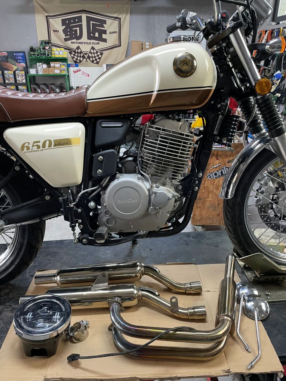 全网鑫源650首改 这应该是全网第一台改装排气的650吧 原厂排气声浪不