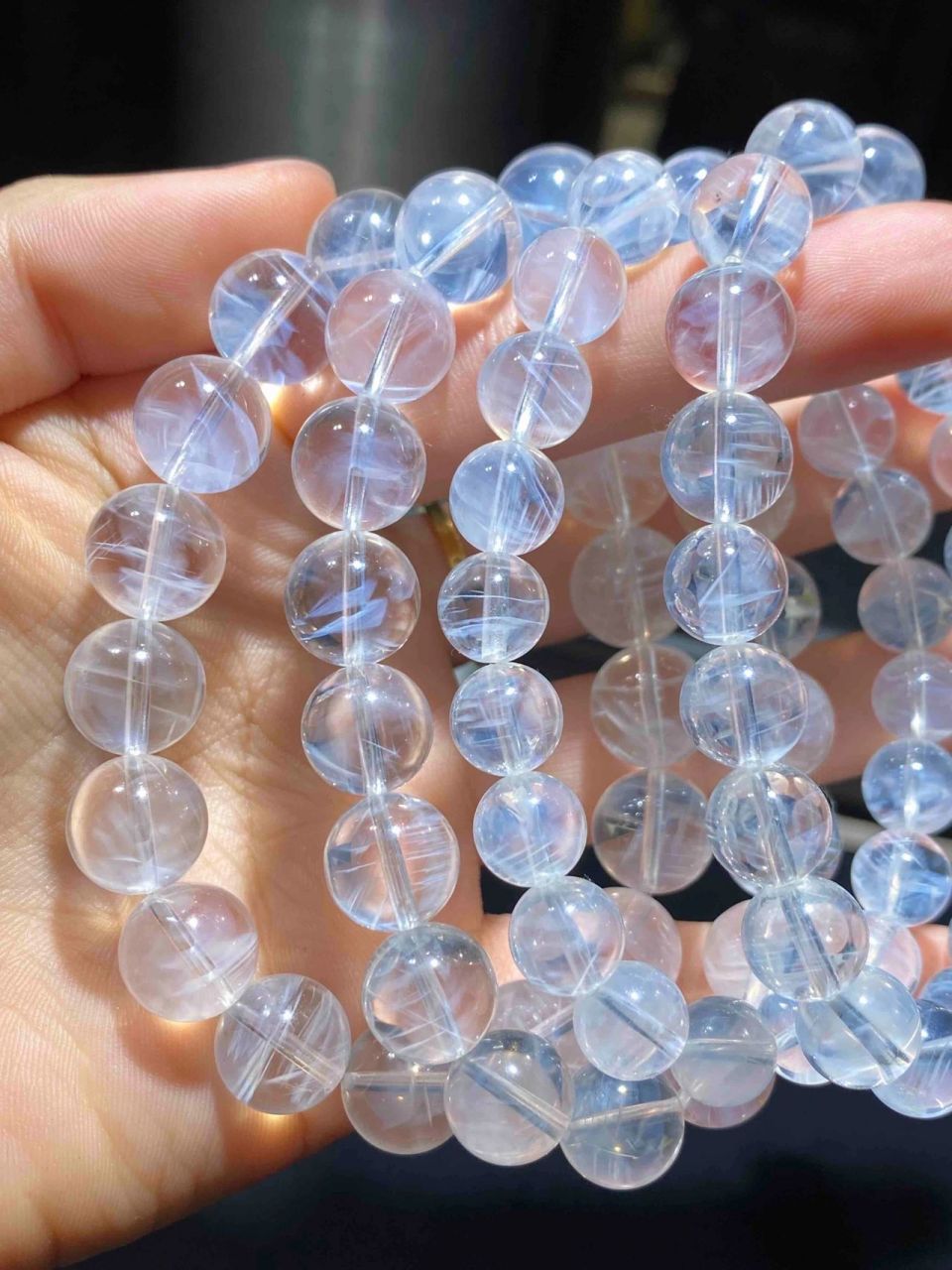 "针"妆包裹体,一层层,一片片～ 故称"天使羽毛"98 蓝针水晶功效96