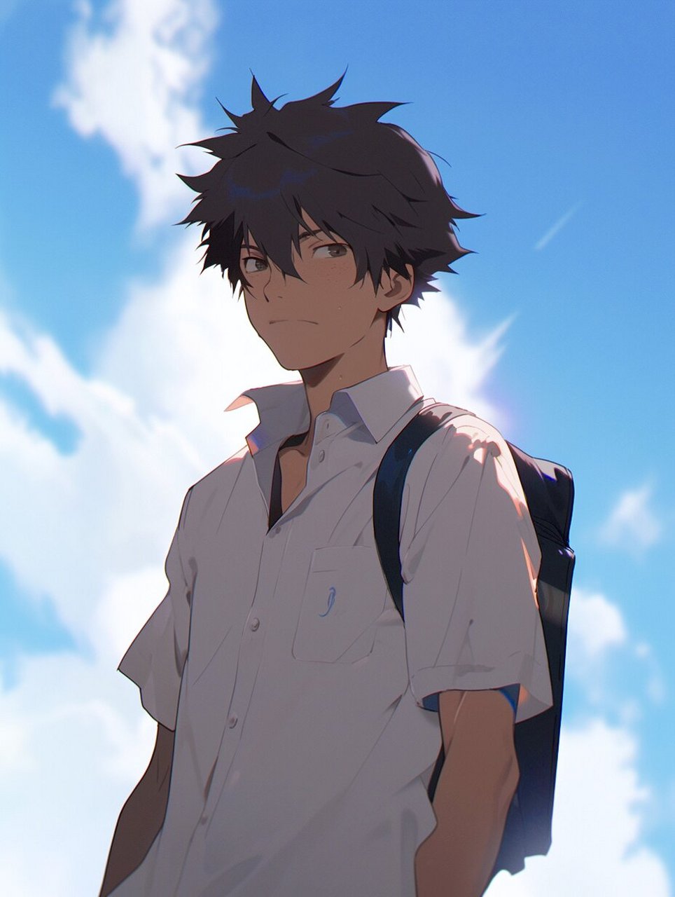 烈日炎炎上条当麻 应粉丝要求出的图,mj不比sd角色形象难控制很多,刷