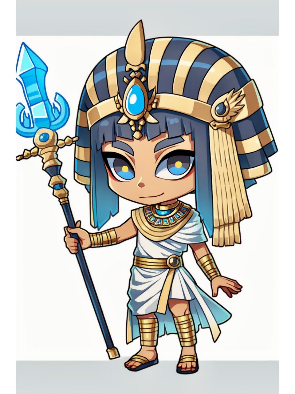 q版二次元古埃及王子  夏日滤镜