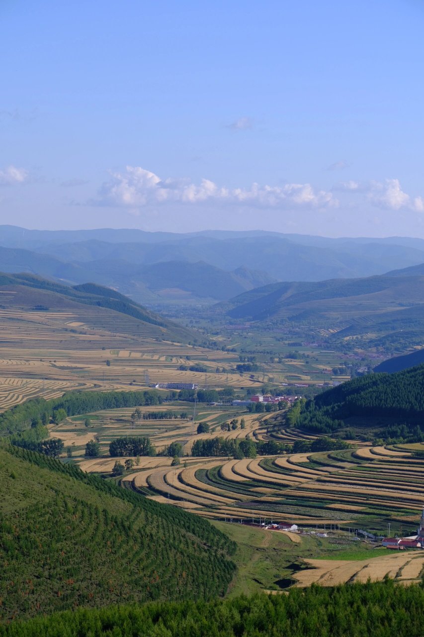 原来北方也有梯田 一直以为梯田是云贵桂的特色,到现在才知道原来北方