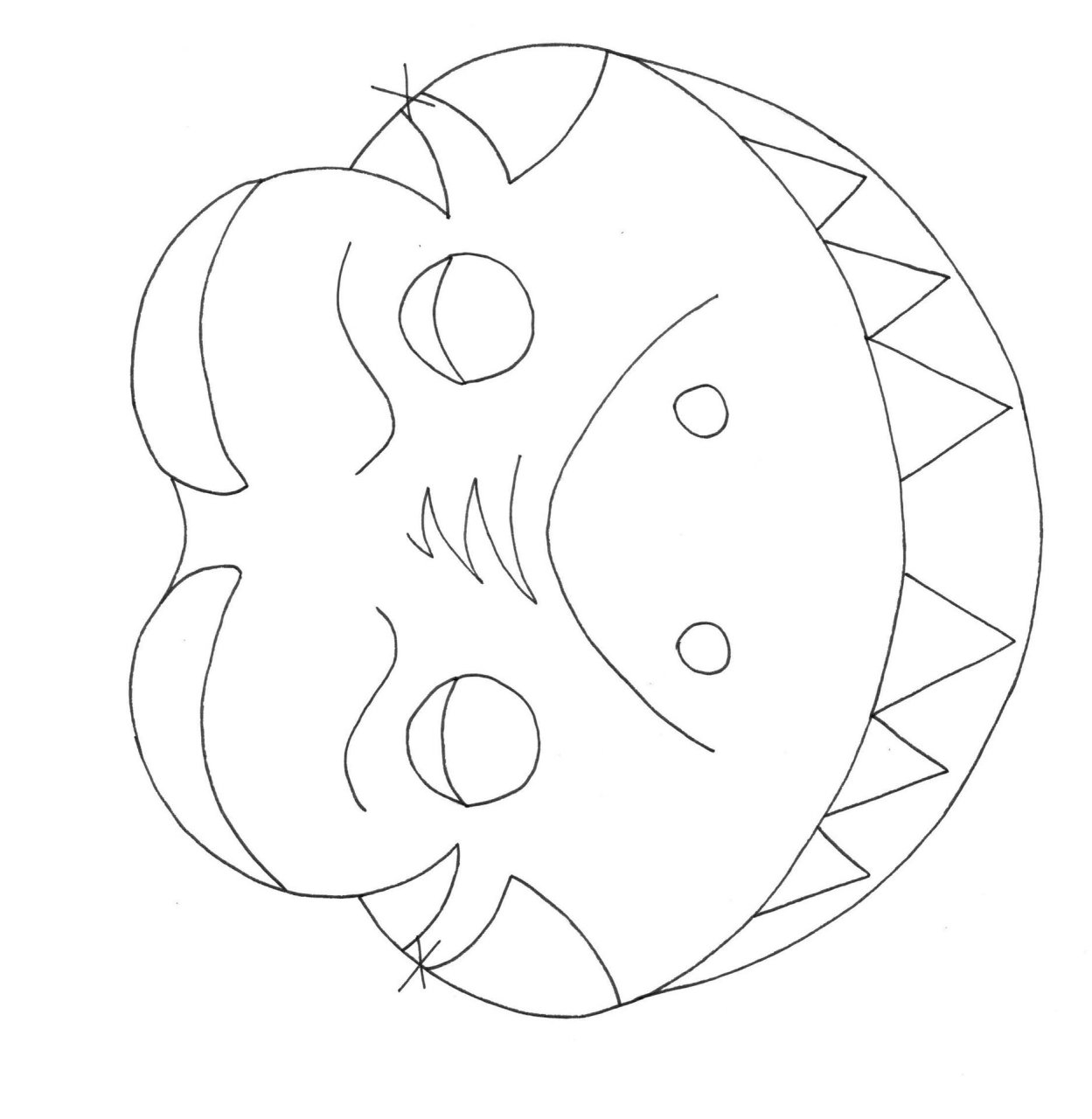 不织布恐龙面具 三角龙,霸王龙,剑龙 可a4直接打印