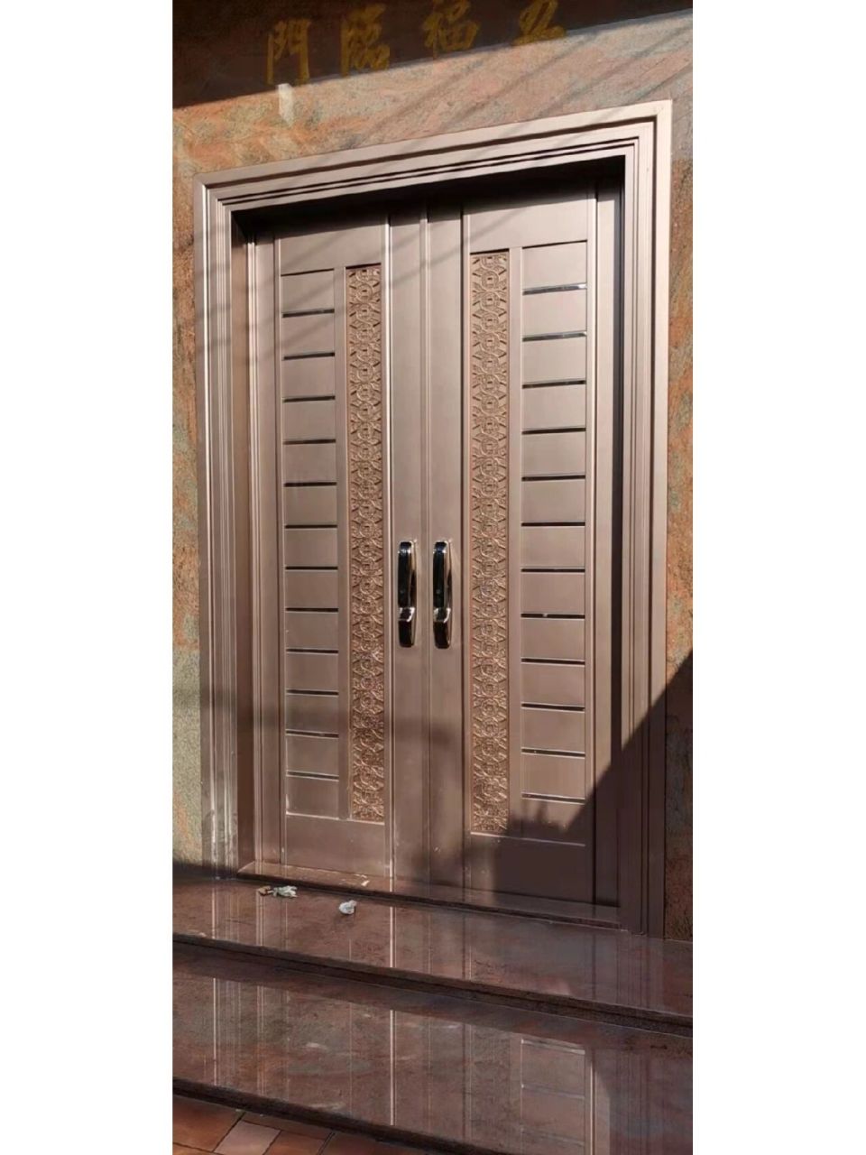 高端入户门韩式门自建房双开大门
