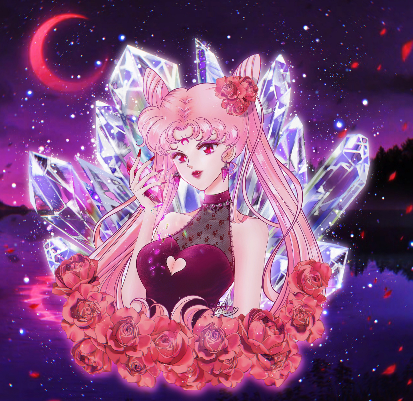 水晶版月野兔vs 黑暗淑女情头 提前祝大家情人节快乐95 因粉丝要求