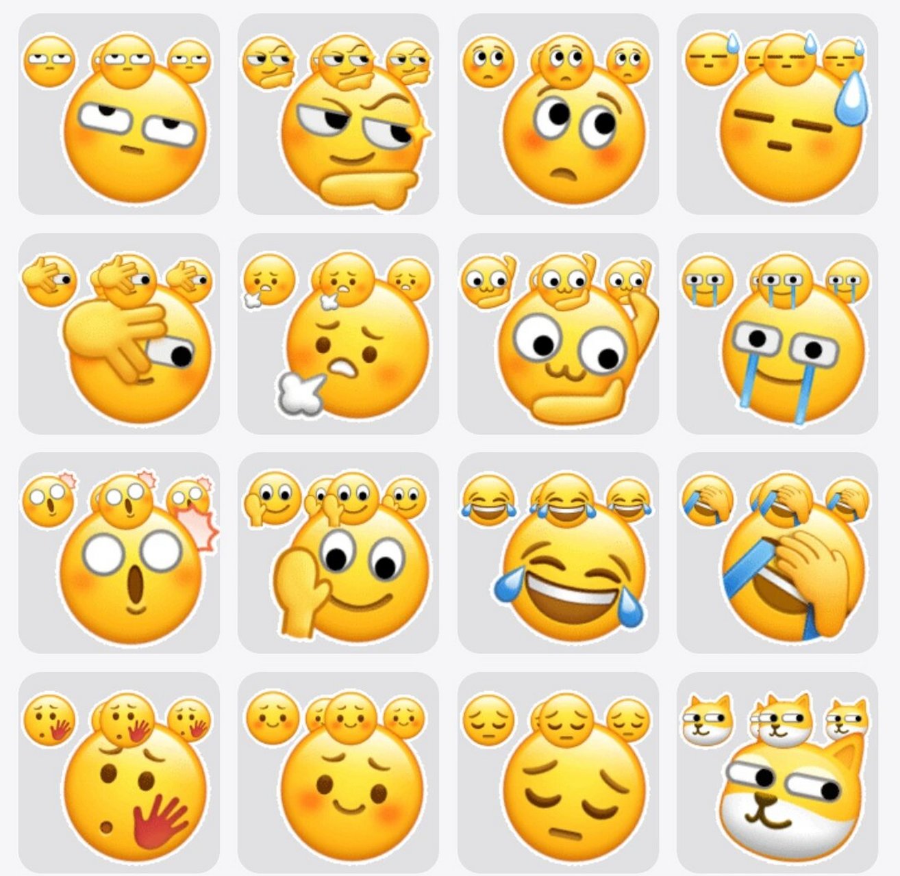 小黄脸转圈圈表情包gif