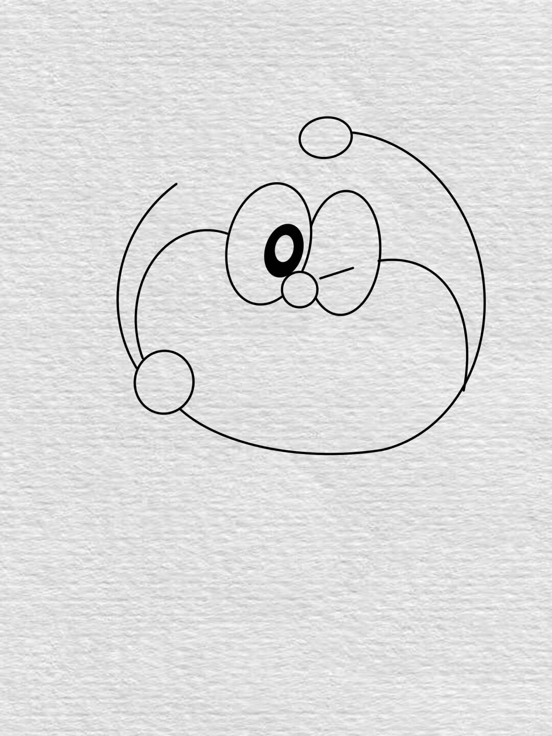 软绵绵多啦a梦简笔画教程步骤