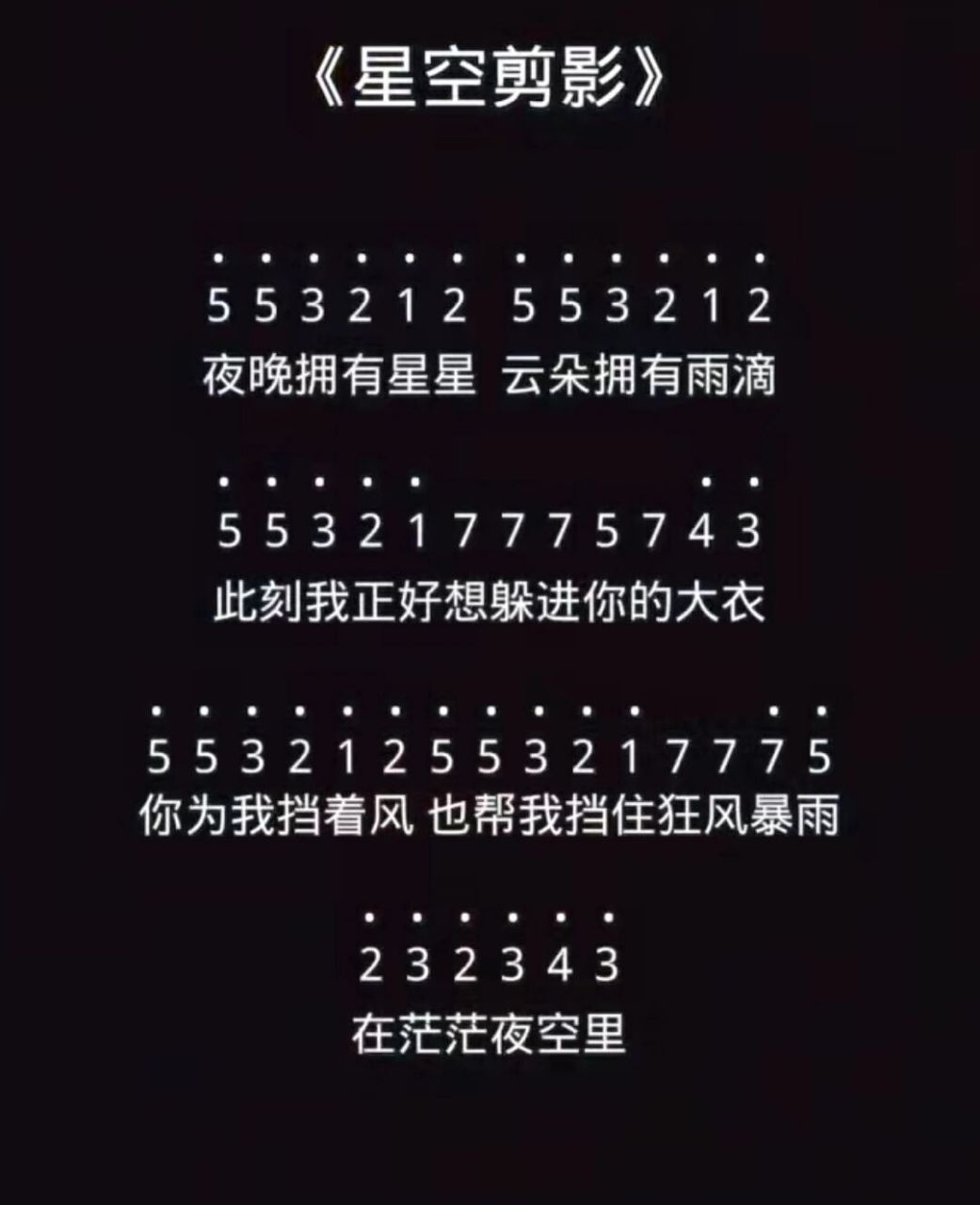 拇指琴琴谱(1)