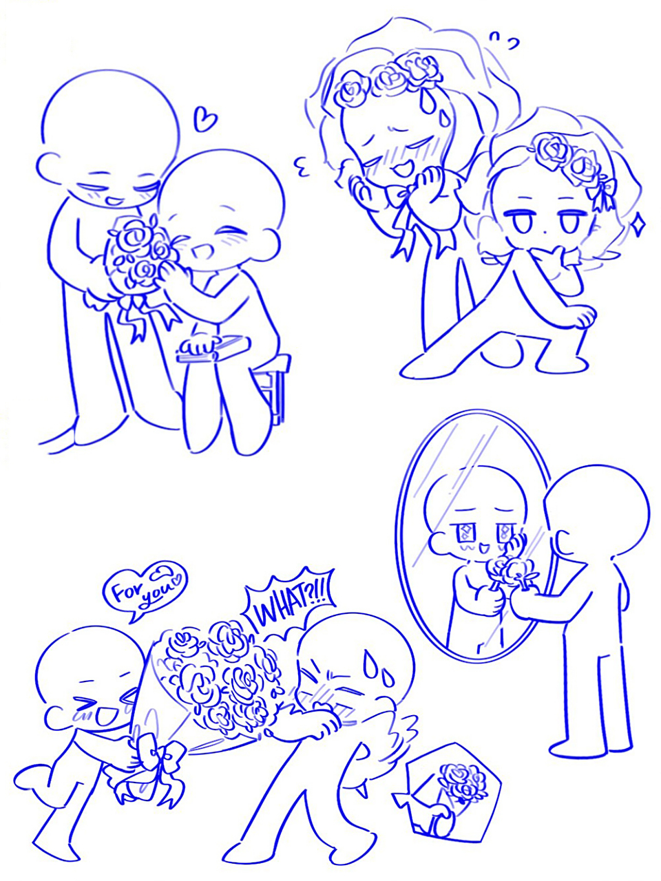 q版角色人设模板素材!