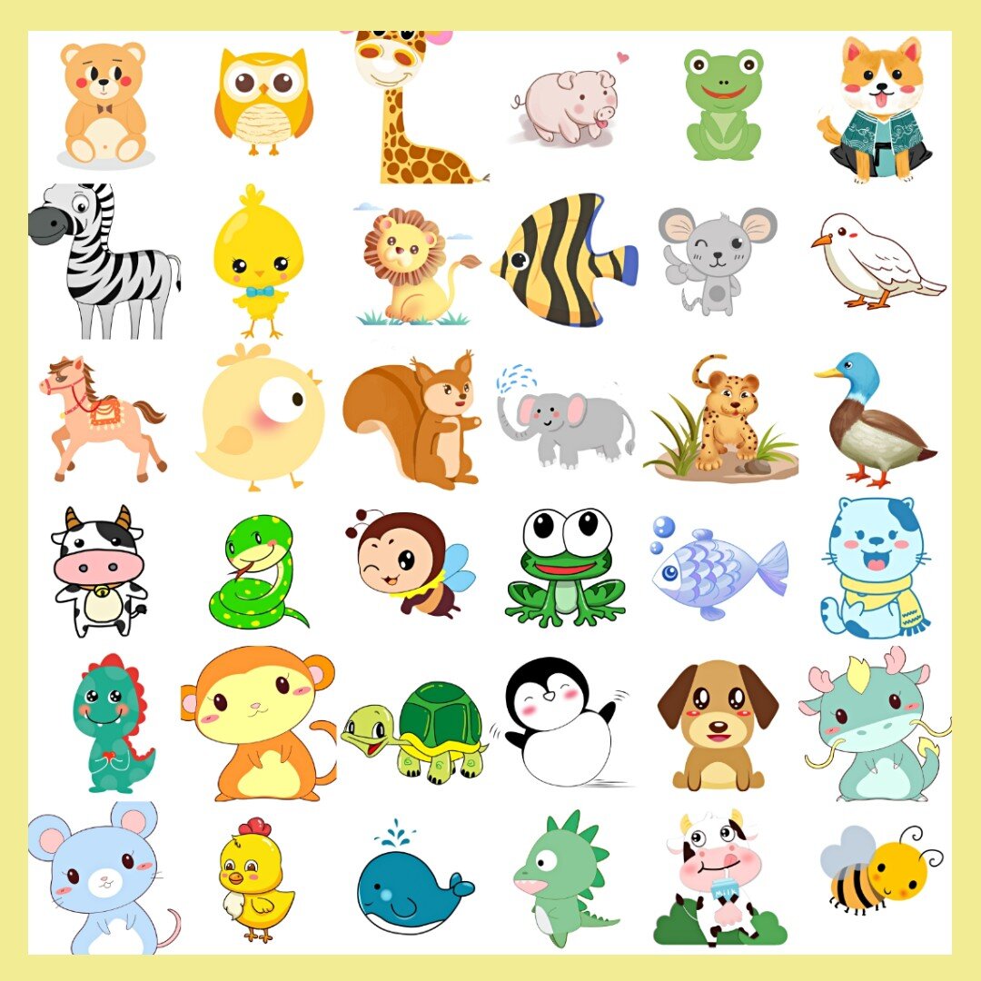 幼儿园环创/卡通小动物素材高清单图💕