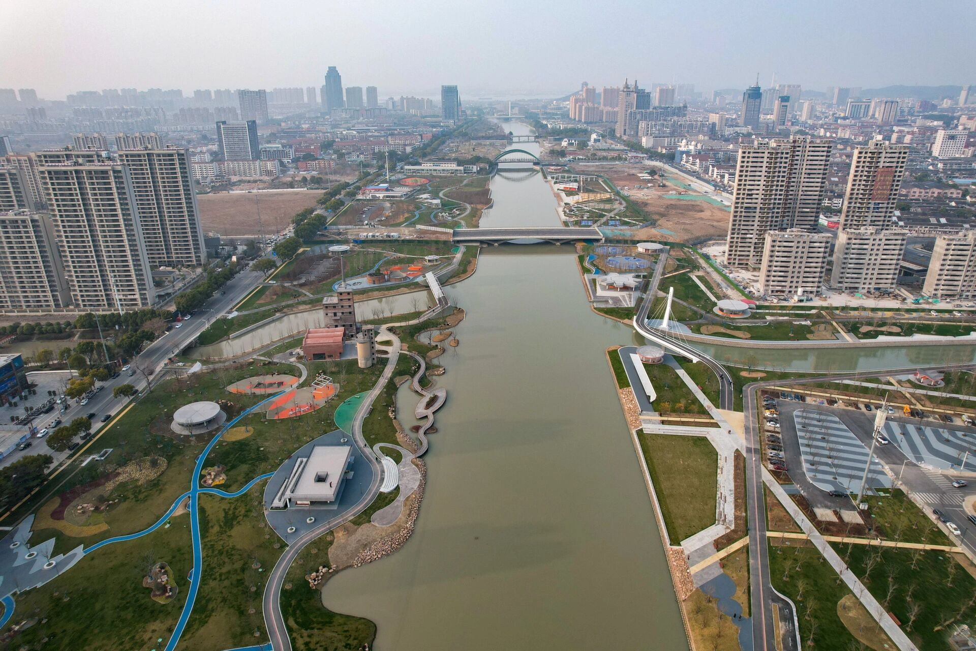 锡澄运河公园 江阴大手笔——随着锡澄运河公园三期南段(杏春桥至芙蓉