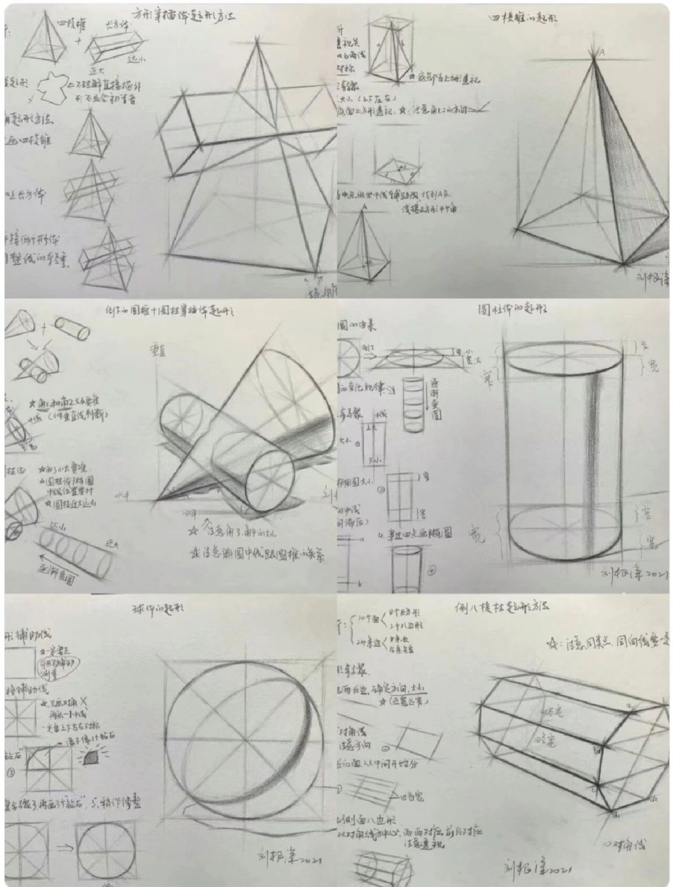几何体素描 作者