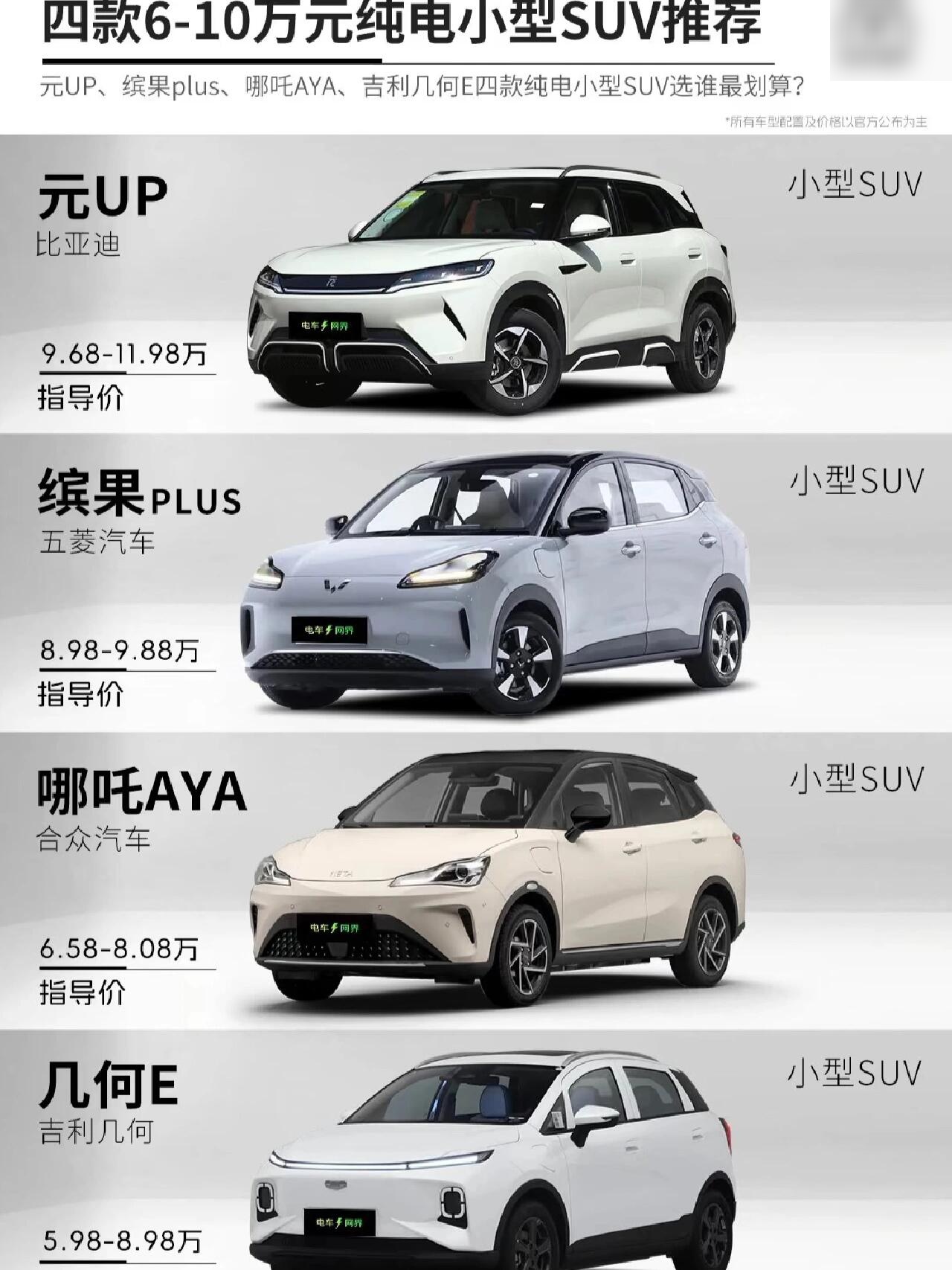 四款10万以内的小车车推荐