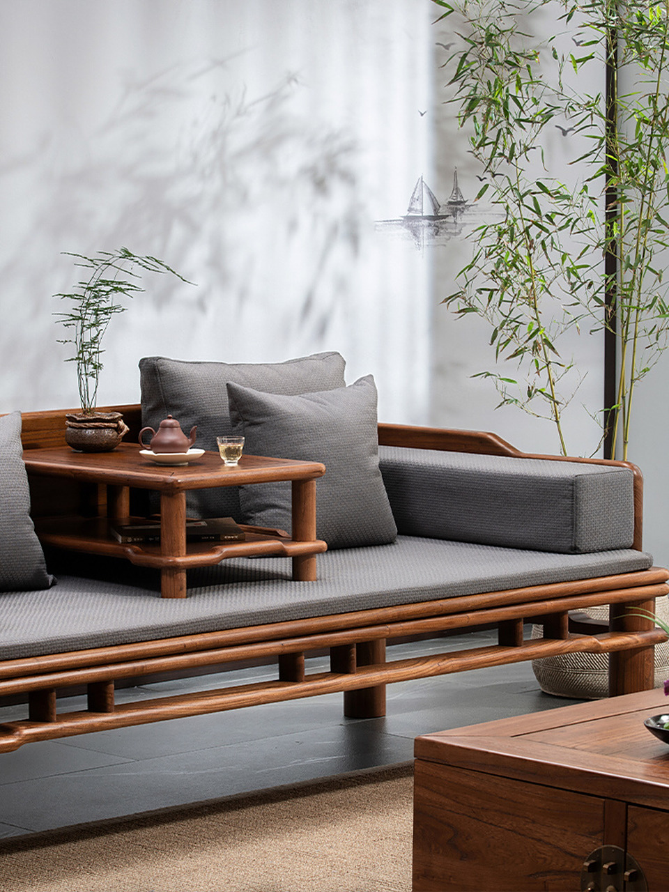 「闲云罗汉床」中式客厅必备!