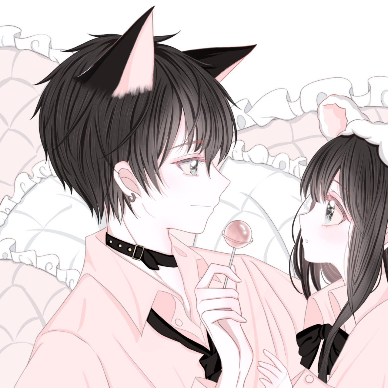 情头 情侣头像可爱头像 绝美头像 软萌头像 阿茶