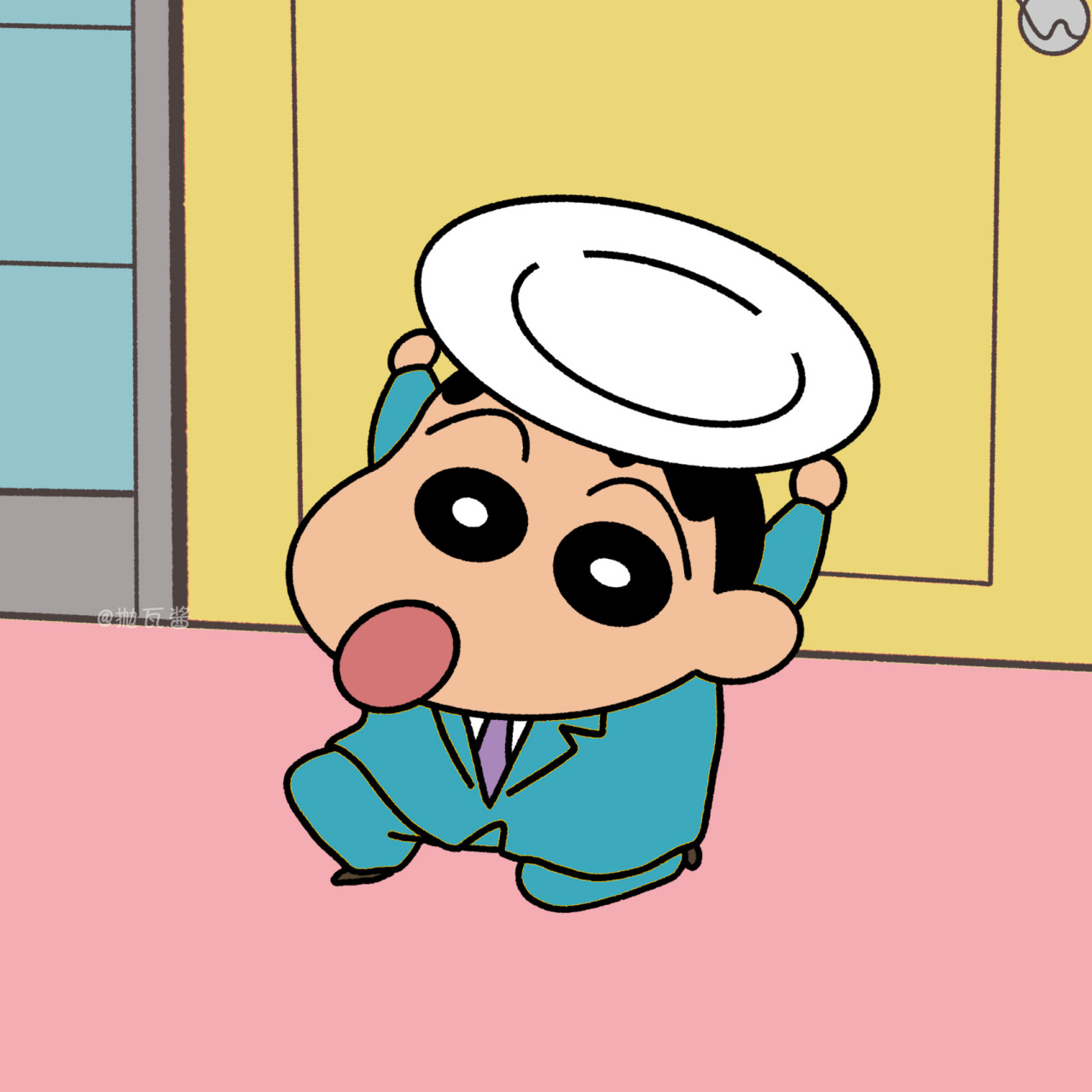 的干饭人 9178917891 手绘画师 	 蜡笔小新 卡通动漫头像