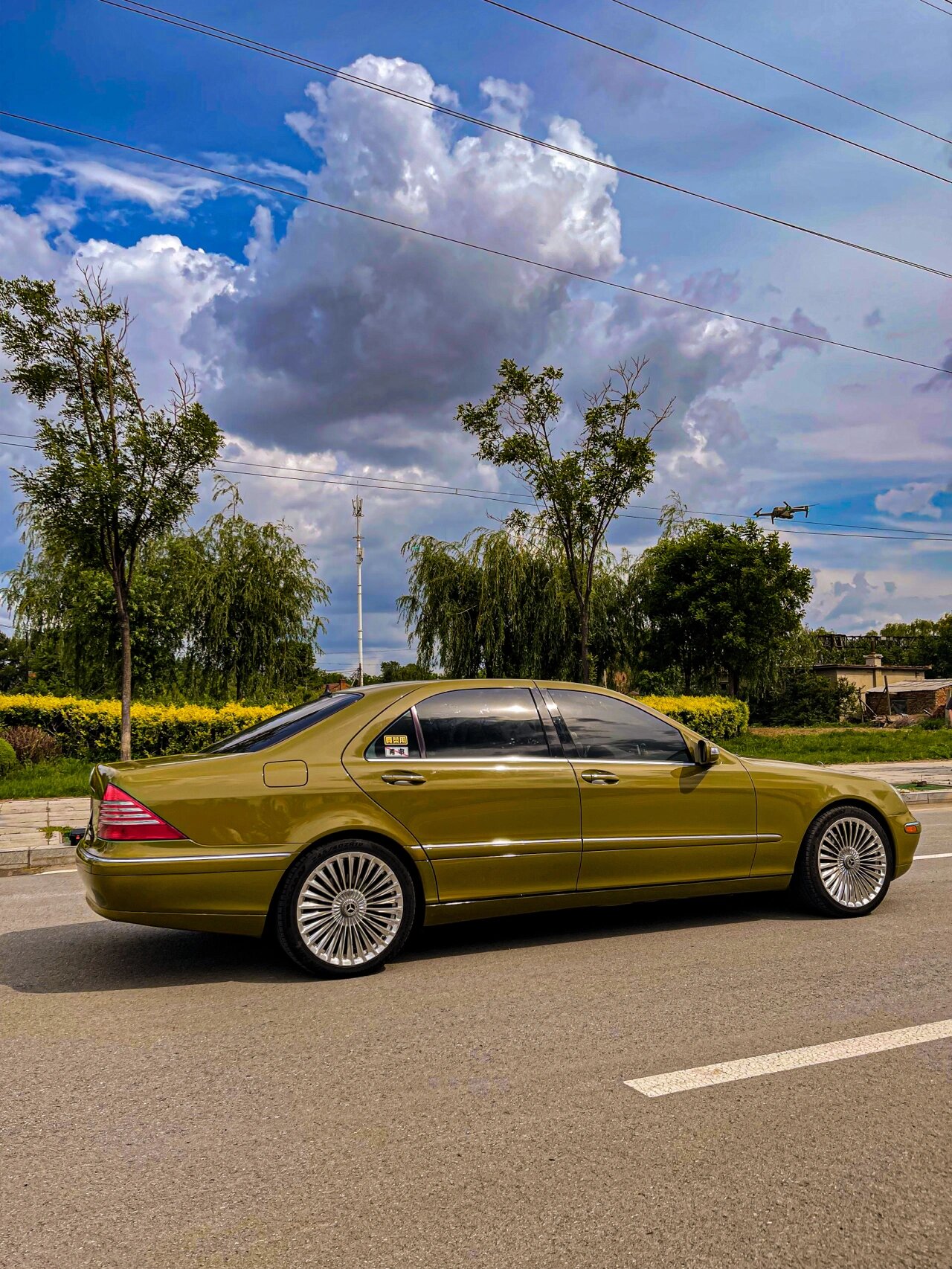 vintage经典奔驰s350蝴蝶奔|改装|大胆改色 我的vintage dreamcar 3.
