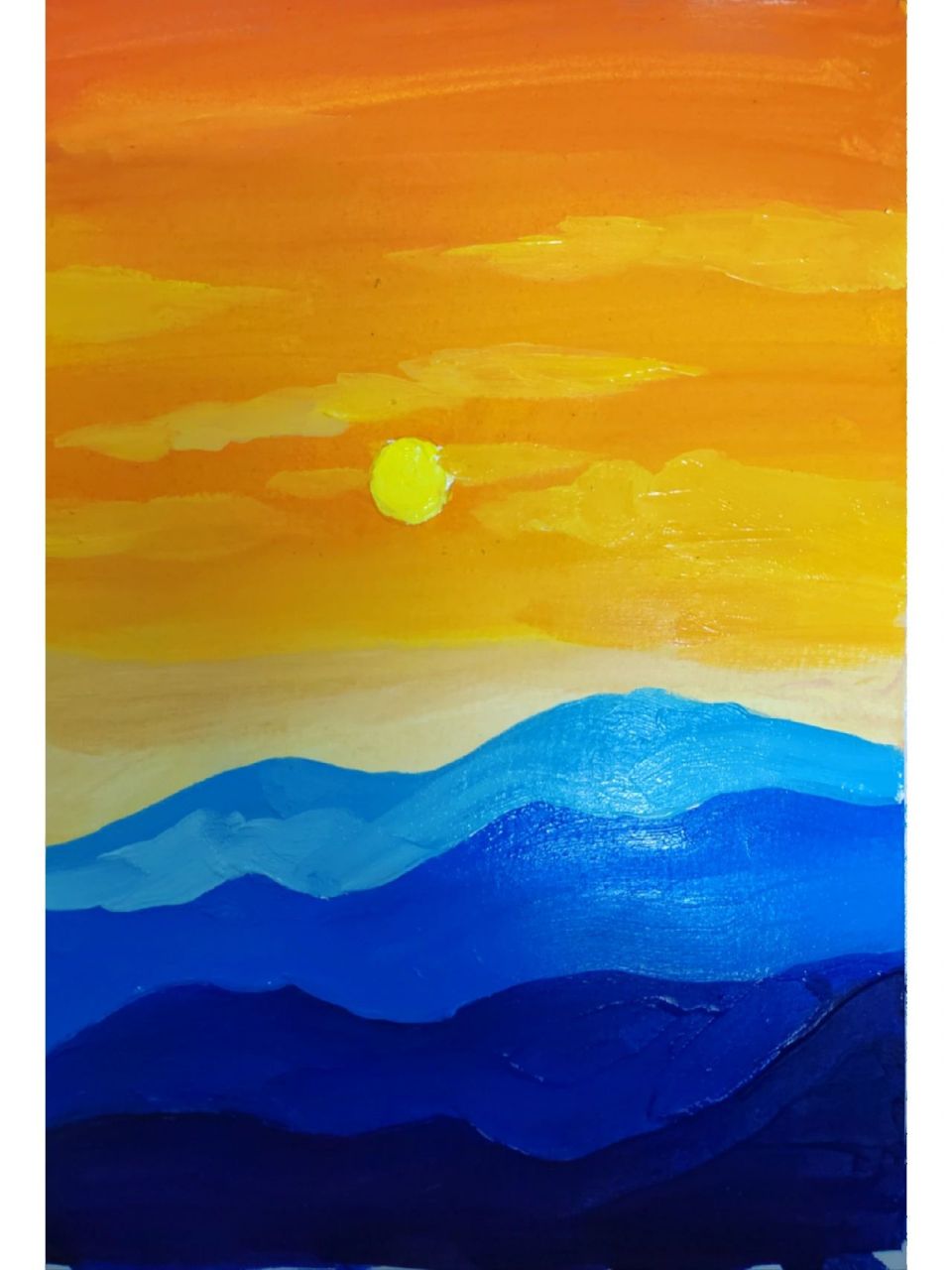 儿童简单水粉画