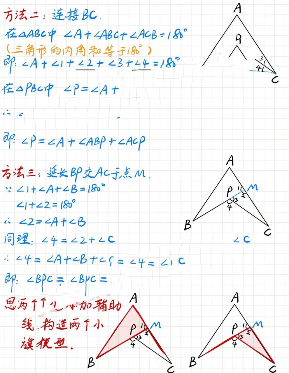 飞镖模型公式角A图片