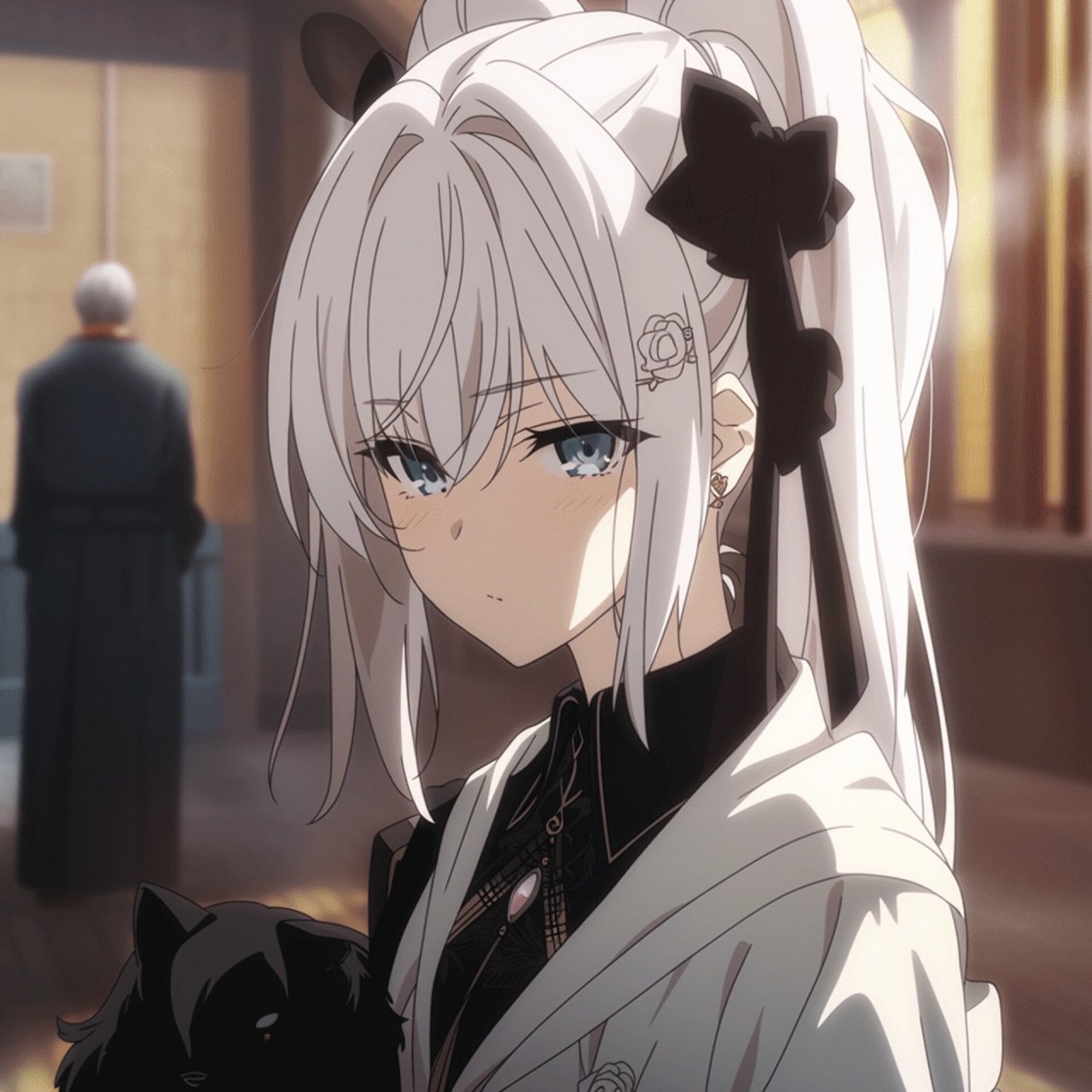 白发高马尾丨动漫女头             生成