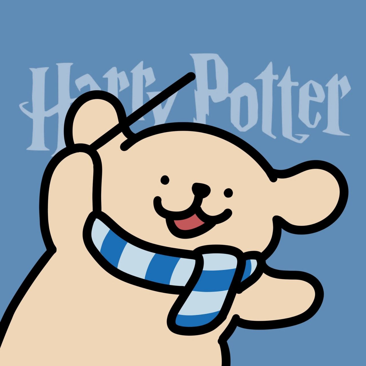 二创丨哈利波特线条小狗(第二弹)   第二弹小鸡毛的hp头像来啦～第一