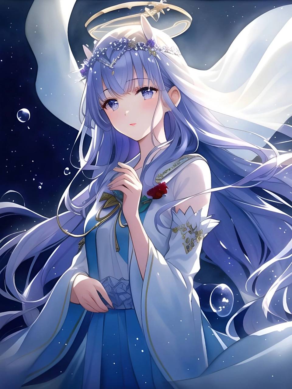 仙气紫水晶|神秘梦幻紫|二次元头像壁纸