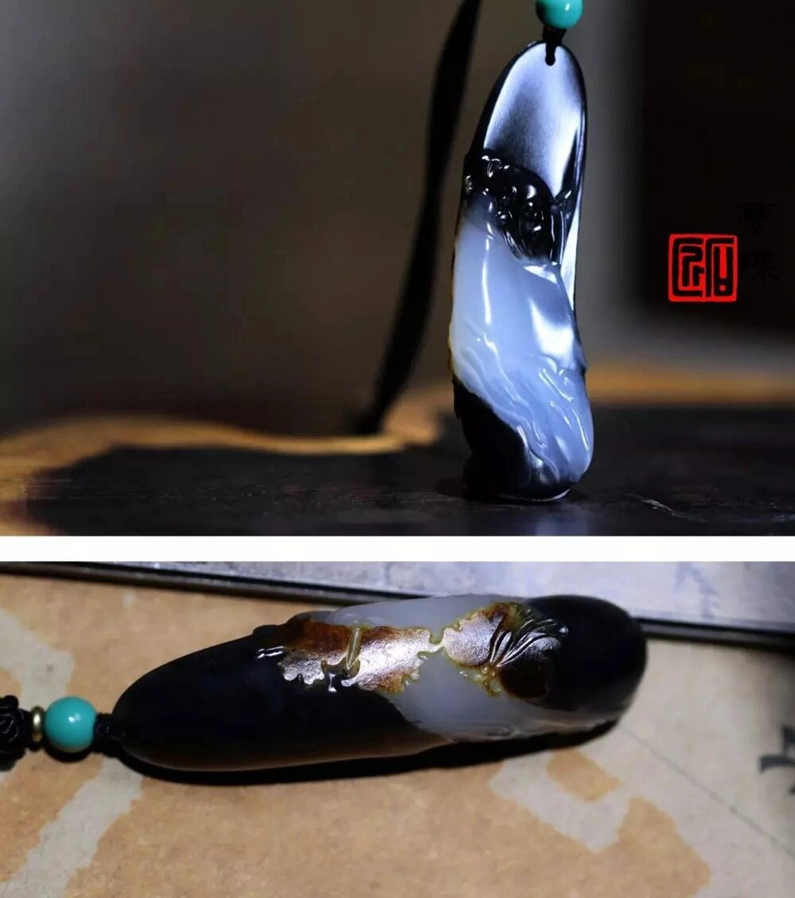 青花山料多产自与青海格尔木叶城,青花籽料则产自于新疆卡拉喀什河