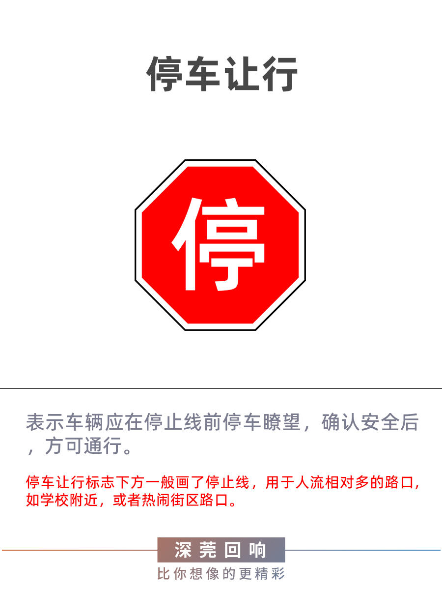 交通知识丨三大让行标志区别