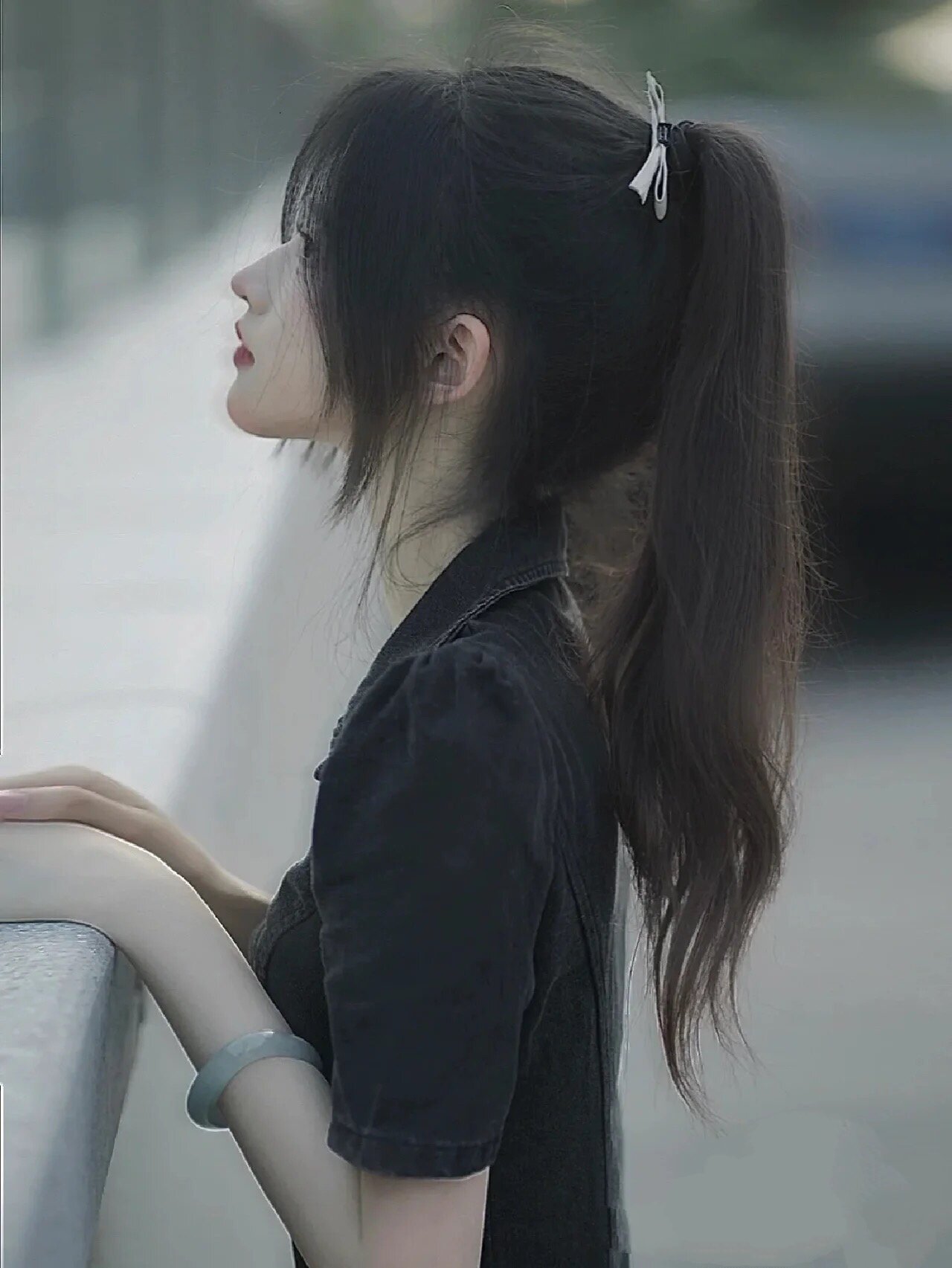 女生真人头像#高马尾#高冷