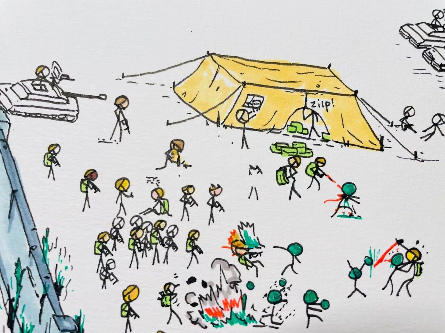 火柴人大战 人类侵占另一个星球