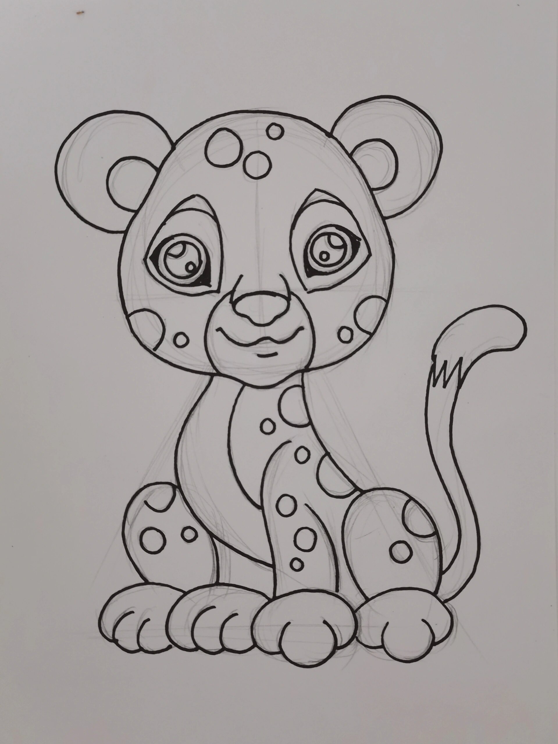 简笔画(126)跟我一起画豹子