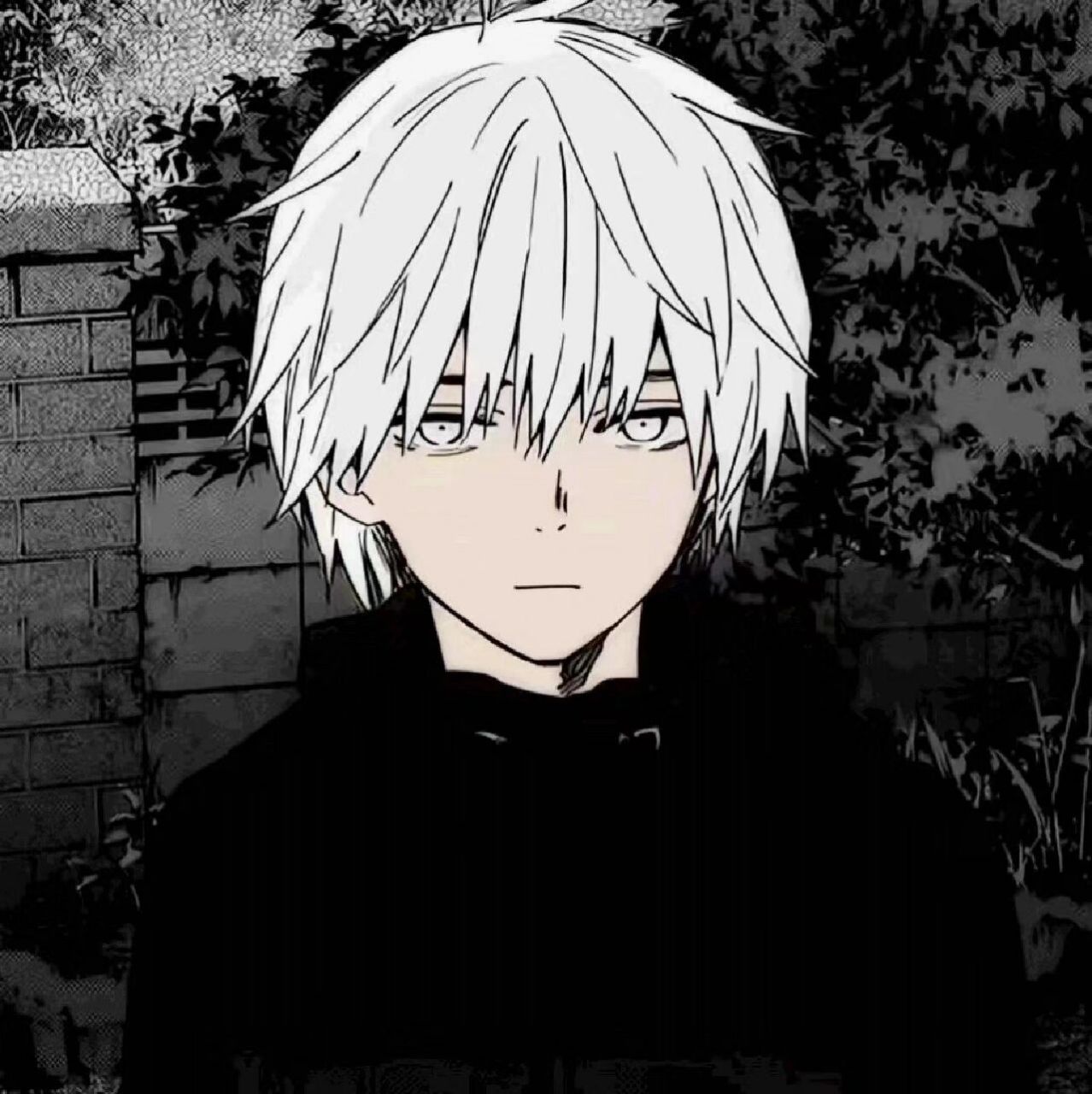 帅气黑白动漫男头